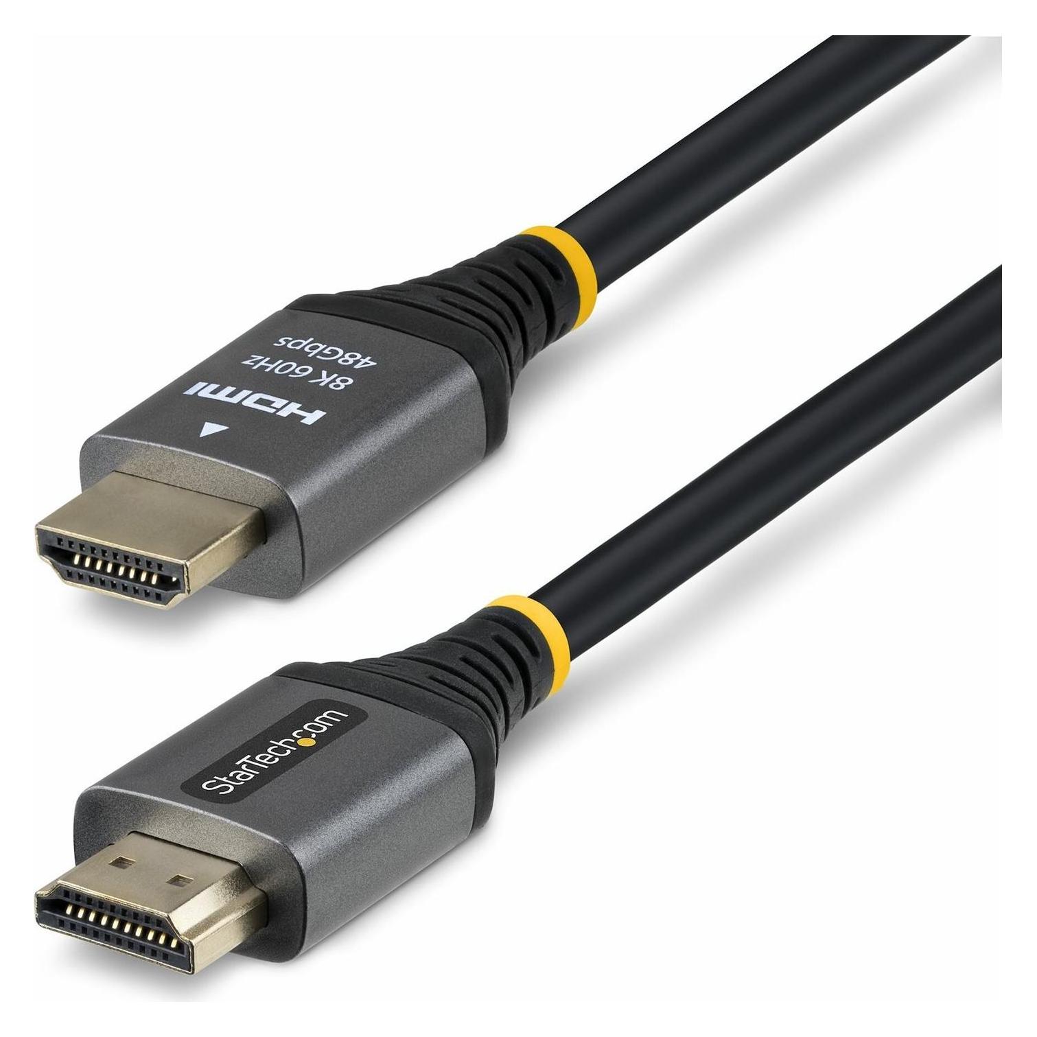 StarTech 1ft (30cm) HDMI 2.1 Cable, 8K, Certified (0.30 m) (HDMM21V1F)