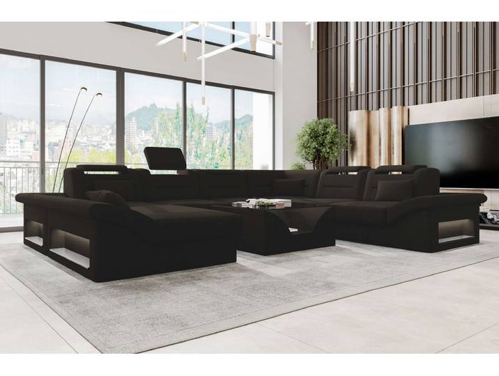 XXL Wohnlandschaft Enzo Stoffsofa