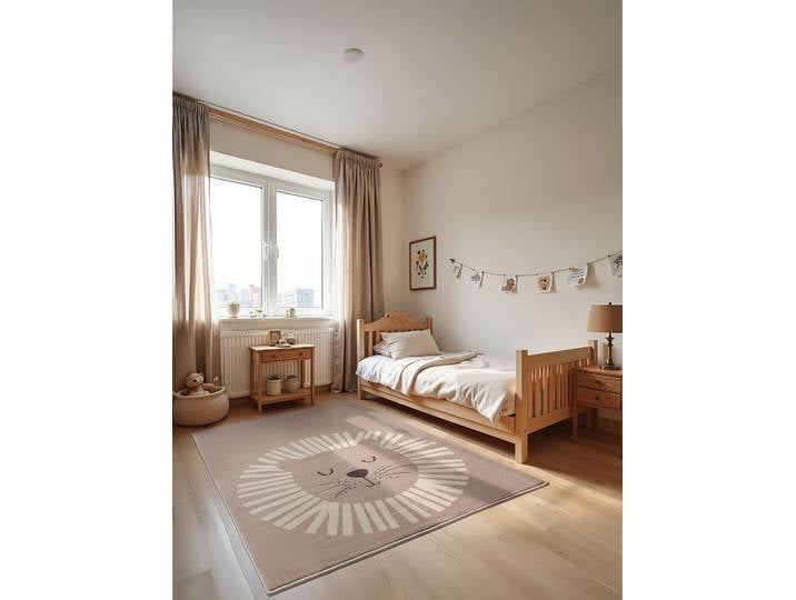 Kinderteppich Happy Lion 160 x 235cm Beige