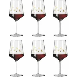 Ritzenhoff Rotweinglas Celebration Deluxe 003, 6er Set, Romi Bohnenberg, Kristallglas, 540 ml, A0454460, Weingläser, Gold