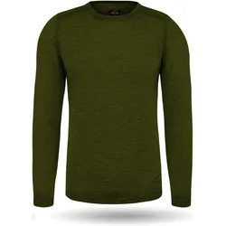 Normani, Herren, Funktionsshirt, Herren Merino Langarm Melbourne (6XL), Grün, 6XL
