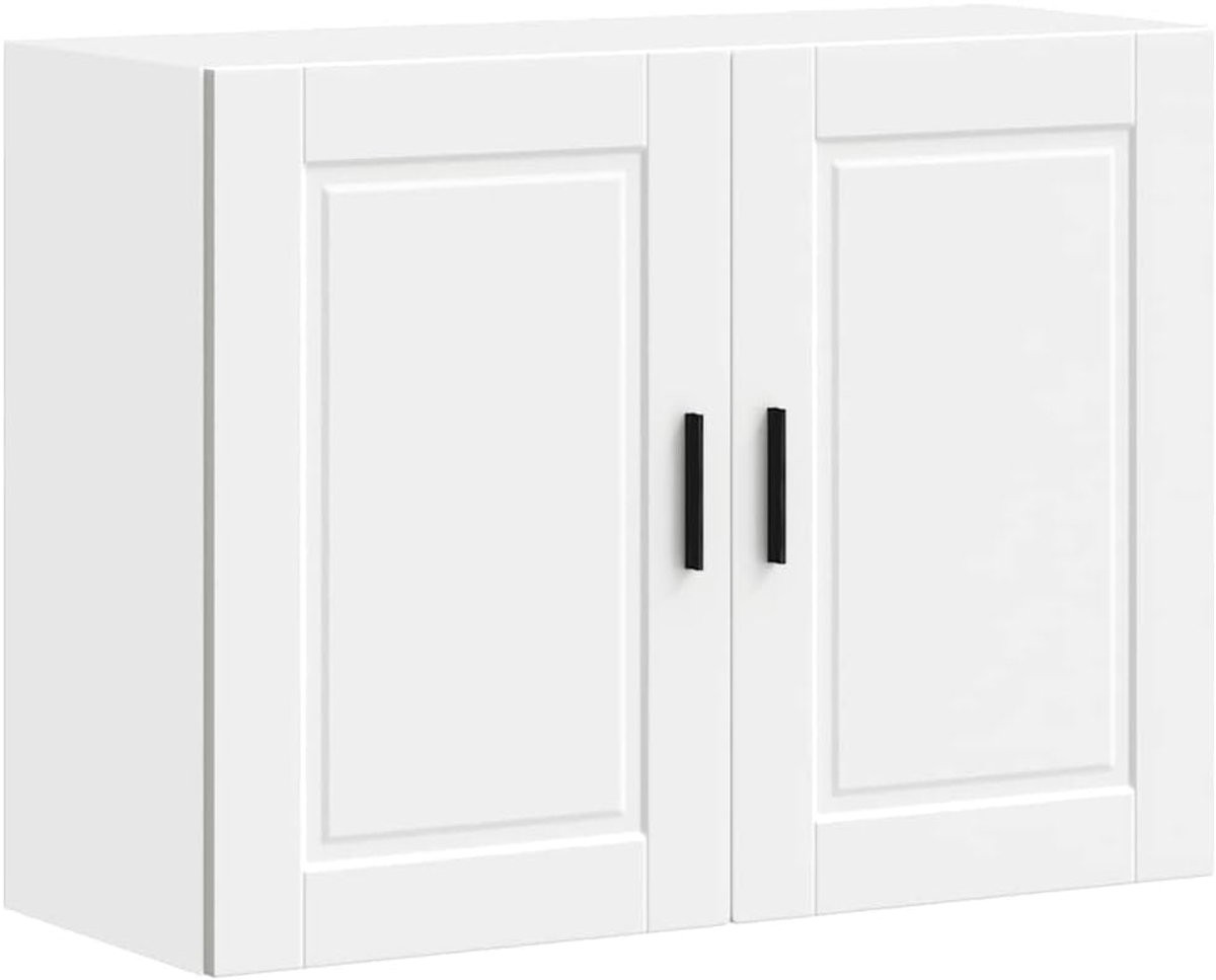 Houten wandkast voor de keuken met deuren