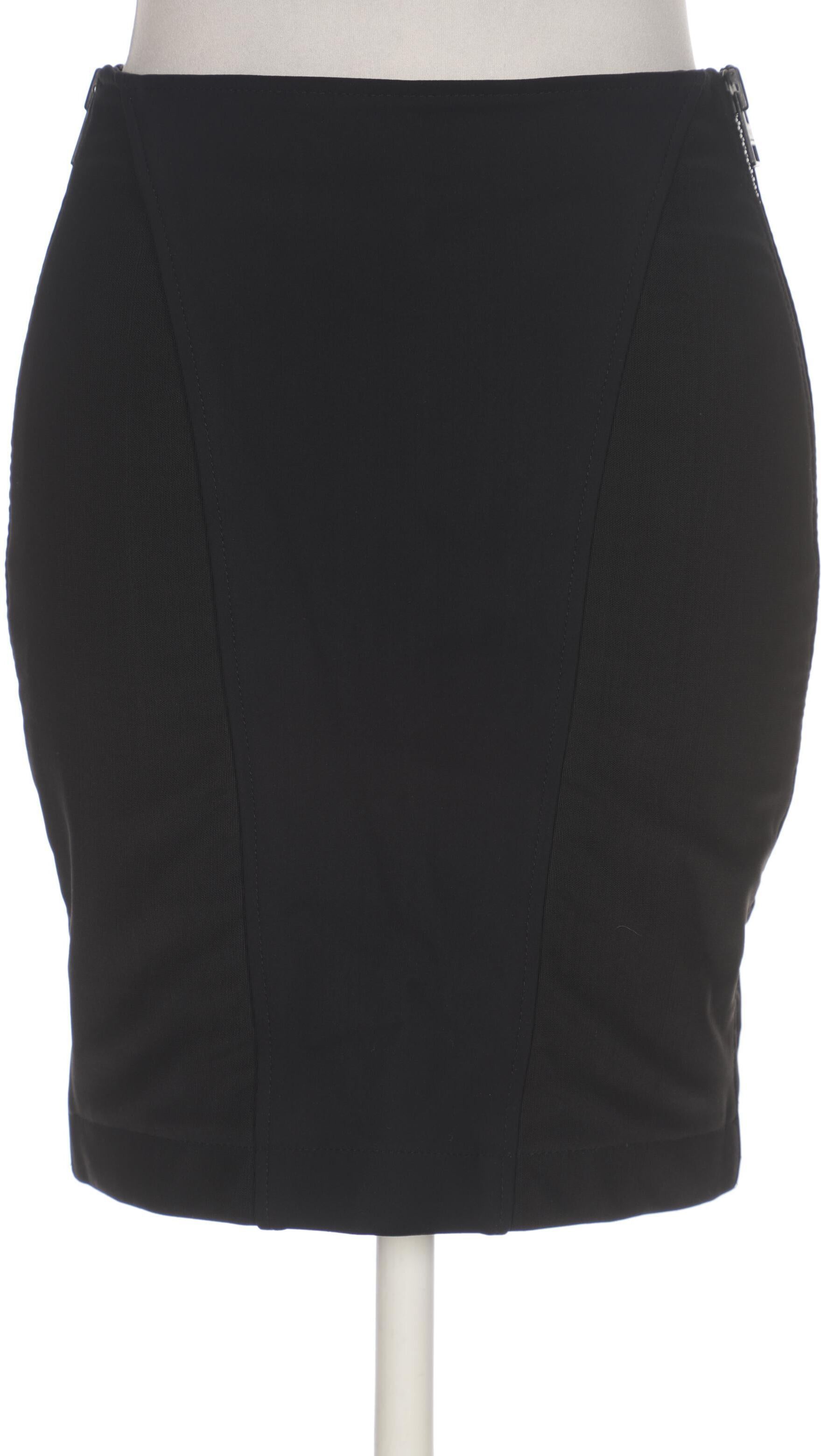 All Saints Damen Rock, Schwarz, Gr. EU 36, Viskose / Elasthan / Synthetik - Second Hand
