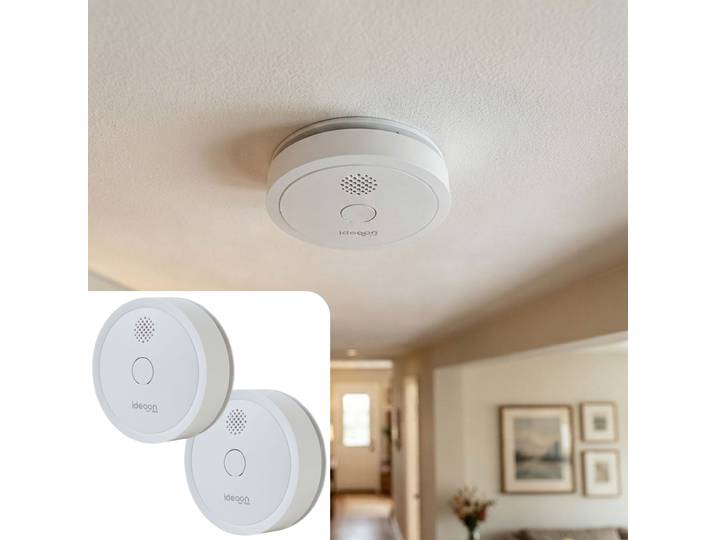 2er Set WLAN Rauchmelder mit App, EN 14604, 85dB, weiss
