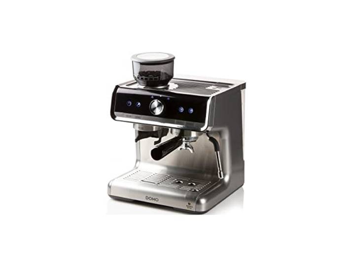 Domo DO720K Semi Pro Espressomachine Ingebouwde Grinder, Zilver