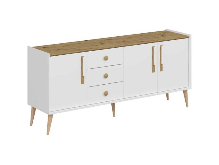 Buffet 3 portes et 3 tiroirs en aggloméré mitra