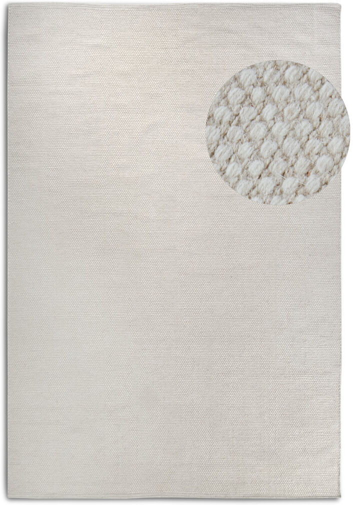 Elle Decoration Hand Loomed Linen White Rug Linen white Rectangular 190 x 280cm