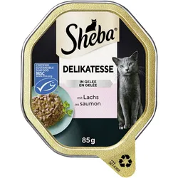 Sheba Delikatesse Gelee Lachs-Geschnetzeltes 22x85 g