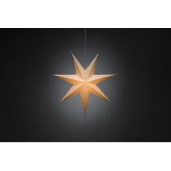 Konstsmide Weihnachtsbeleuchtung  Papierstern weiß 7 Zacken 60cm