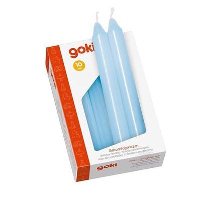 Geburtstagskerzen Set / 10 Stück / Blau