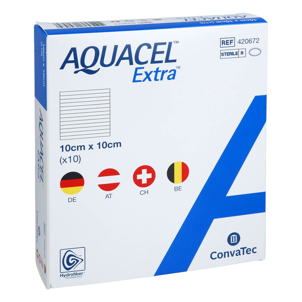 BWB Medical GmbH Aquacel Extra 10x10 Cm Verband 19899871