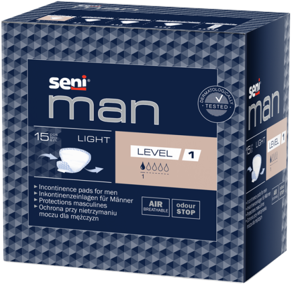 Seni Man Light Level 1 - 36 paquets de 15 protections