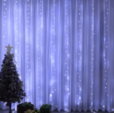 Inspire Curations USB LED Window Curtain Garland Lights With Remote white 3mx3m usb Type c