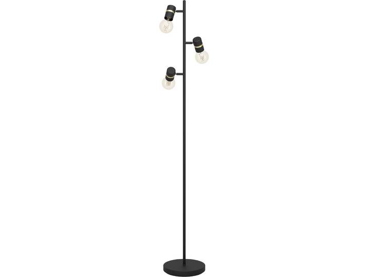 Eglo Stehlampe Lurone Schwarz/messing Stahl H 160 cm - Stehlampe