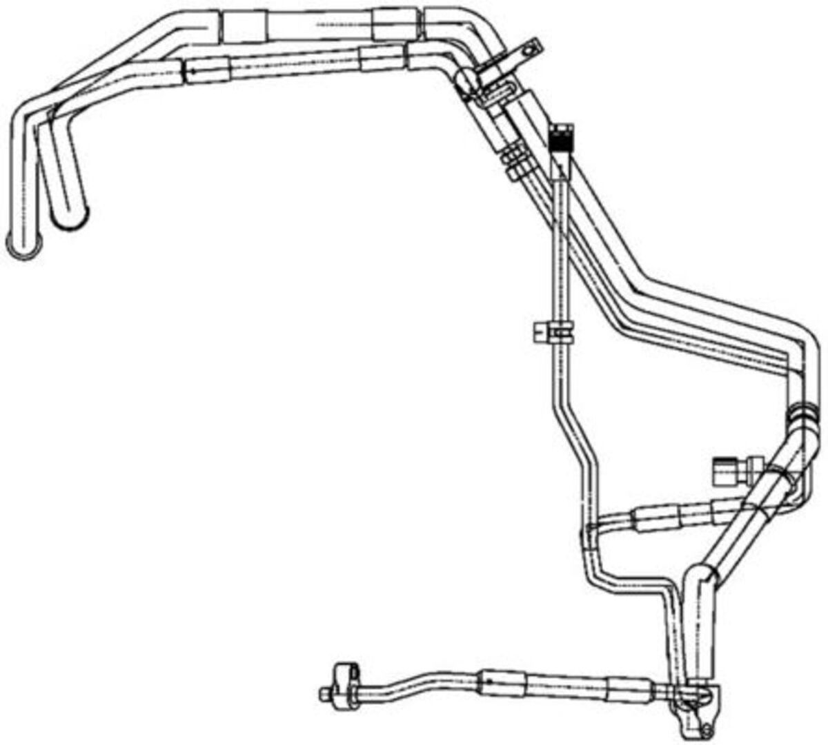 Hochdruck-/Niederdruckleitung, Klimaanlage MAHLE AP 136 000P