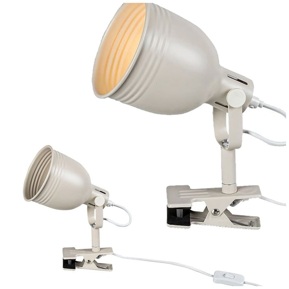 Rabalux Flint bureaulamp met clip, beige, metaal, E14 fitting, max. 25W