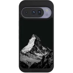 Nivocase Handyhülle für Google Pixel 10 Pro Hülle NIVOpure Case Schwarz Alpspitze Berg Schnee (Google Pixel 10 Pro), Smartphone Hülle, Schwarz