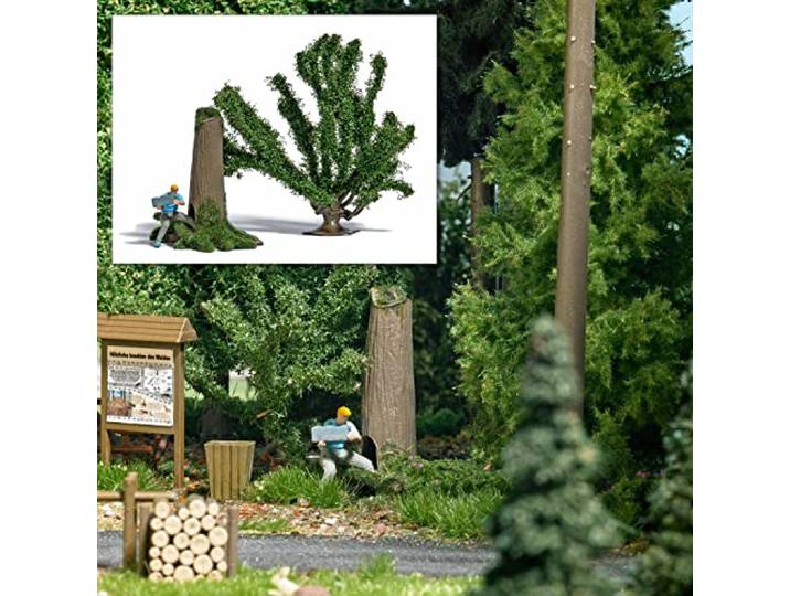 Busch - A-SET: GEOCACHER MIT FUND SCHATZTRUHE H0 (2/23) *