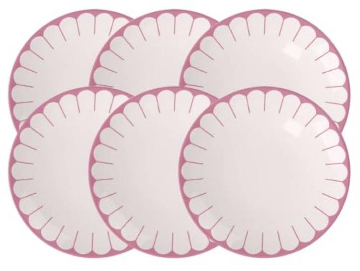 Villeroy & Boch Fleur Cassis Frühstück/Dessertteller 21cm Set6