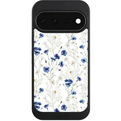 Nivocase Hülle für Google Pixel 11 Handyhülle NIVOcore Case Schwarz Blume Blumen Muster (Google Pixel 11), Smartphone Hülle, Schwarz