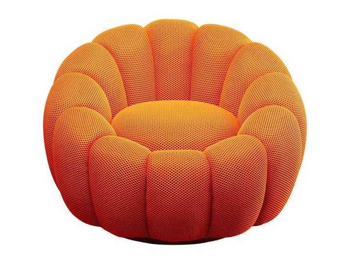 Fauteuil pivotant Peppo Bloom orange Kare Design