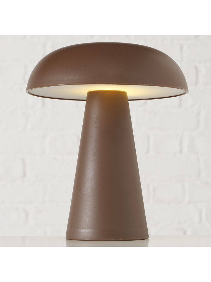 Boltze LED-Tischleuchte "Adelia" in Dunkelbraun - (H)18 cm - onesize