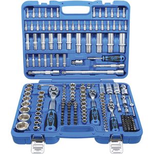 BGS-technic Werkzeugkoffer Sechskant 2243, 192-teilig, im Kunststoff Klappkoffer