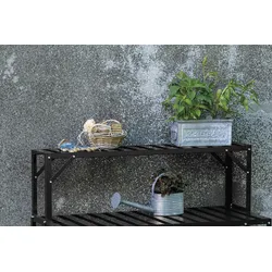 Halls Top Regal für Standalone-Tisch - 121 x 26 cm Schwarz
