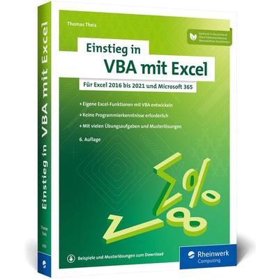 Einstieg in VBA mit Excel, Taschenbuch von Thomas Theis, Rheinwerk, 978-3-8362-9059-3