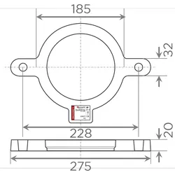 SML-Auflagerung DN 125, fuer Fallrohrstuetzen