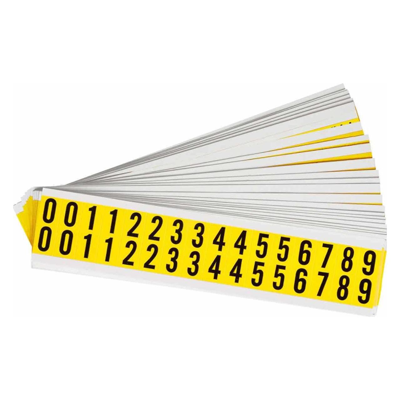 Brady 3420-#Kit, B-Nylongewebe, Beschriftung: Zahlenset (0-9), Schwarz auf Gelb, 14 x 19mm, Schrif (3420-# KIT)