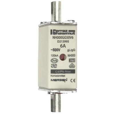 Mersen 1B623.000000 NH-Sicherung Sicherungsgröße = 000 6A 500V 1St.