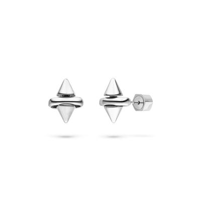 Paar Ohrstecker LIEBESKIND BERLIN "Spikes", silber (edelstahlfarben), Ohrringe, Damen, Edelstahl
