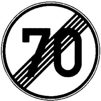 VKZ.278-70 Rond 600 mm Extrémité 70 km/h Film RAL-Gütezeichen RA1 ; ADCO (4251783603186)
