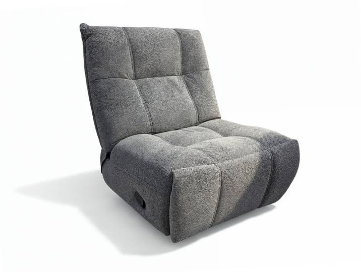 Fauteuil relax pivotant Aubin Gris - Basika