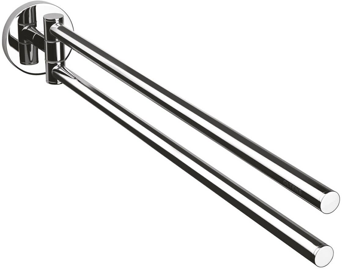 OLTENS Gulfoss Handtuchhalter 2-armig schwenkbar, 38 cm, Accessoires, 80104100, chrom - chrom
