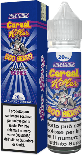 Dreamods Boo Berry Cereal Killer Liquido Shot 20ml Latte Muesli Mirtilli