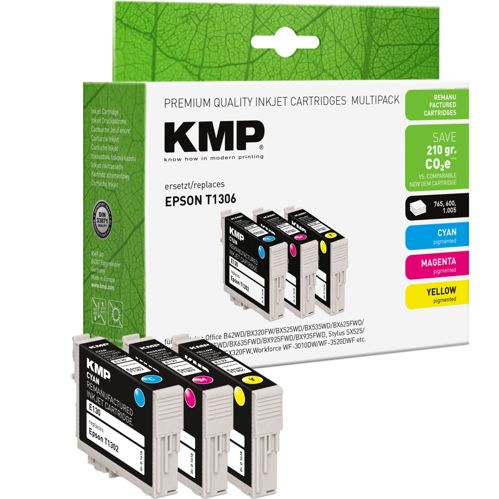 KMP E130V Multipack C/M/Y kompatibel mit Epson T 130
