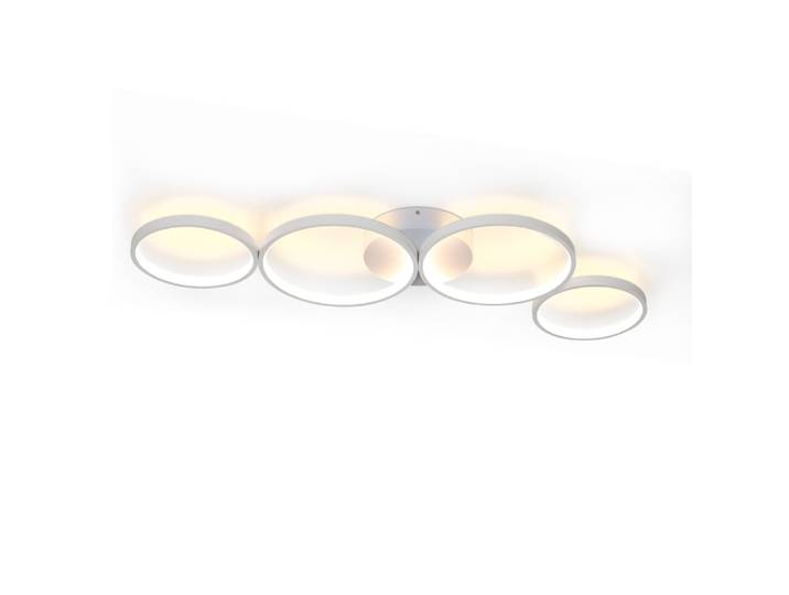 Carlson - plafonnier led en métal, coloris blanc, l 100 cm