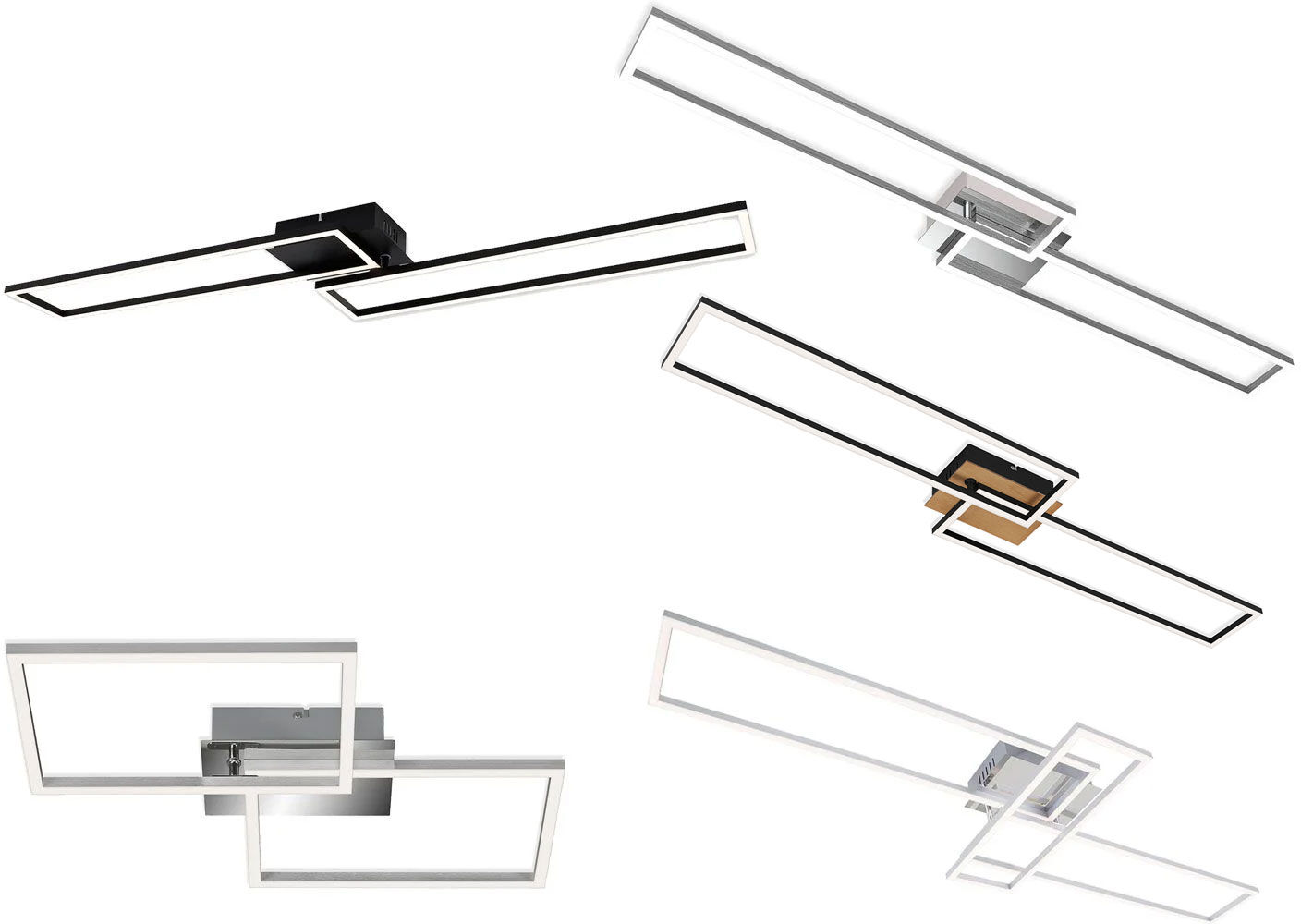 BRILONER CCT LED Design Deckenleuchte, Lichttemperatur + Helligkeit regulierbar