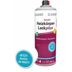 Jaeger Sinolin Heizkörperlack-Spray plus 280 400ml weiß seidenglänzend
