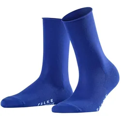 FALKE Damen Socken Active Breeze - Uni, Rollbündchen, Lyocell Faser Blau / 35-38