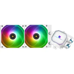 Thermalright Kit Watercooling AIO Frozen Prism RGB - 240mm (Blanc), CPU Wasserkühler, Weiss
