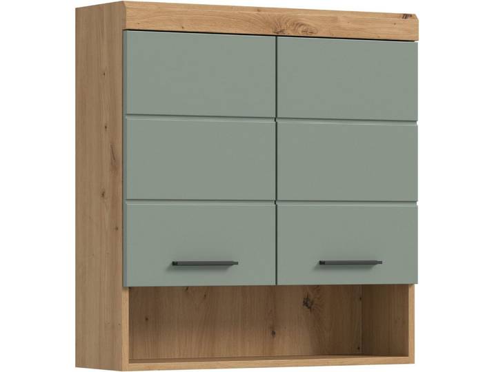 xonox.home Hängeschrank Artisan Eiche Nachbildung Salbei Nachbildung Melamin 74x79x24 cm
