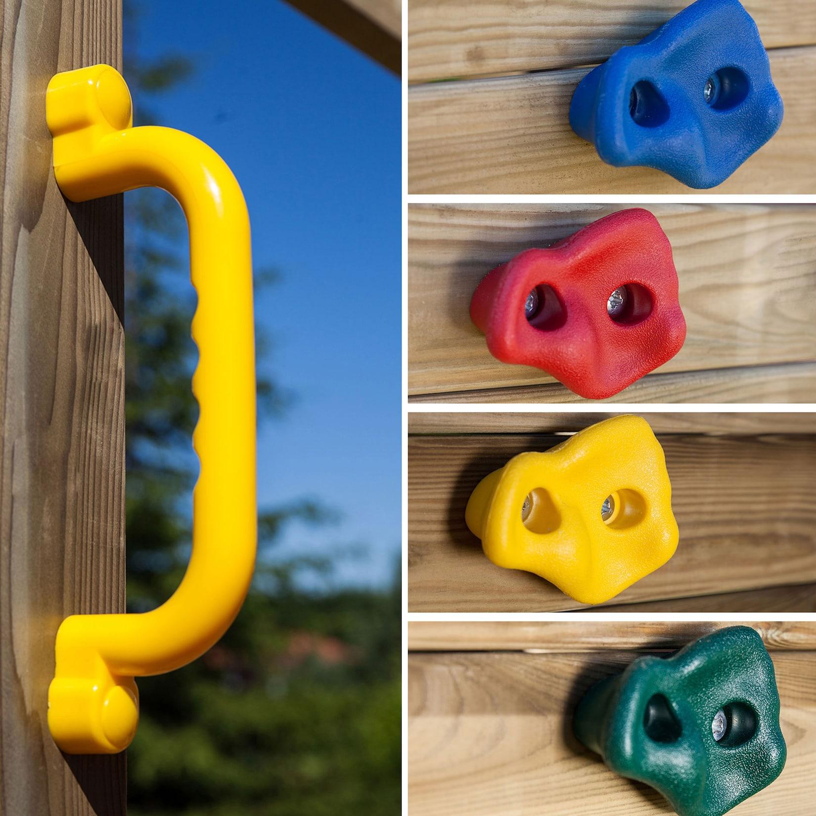FUNGOO Spielturm CAROL2 Klettergerüst mit Schaukel u. Rutsche in versch. Farben