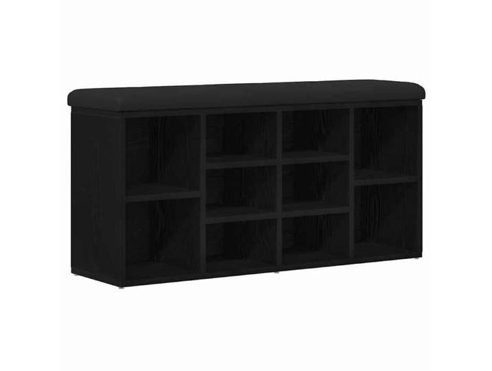 Noir Banc coffre - Banc à chaussures Chêne noir 102x32x50 cm Bois d'ingénierie m7816