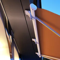 HOME DELUXE Deckenhalterung für Markisen ERA - Weiß 3er Set