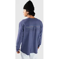 Patagonia P-6 Logo Responsibili Longsleeve p / 6 outline / current blue Gr. M