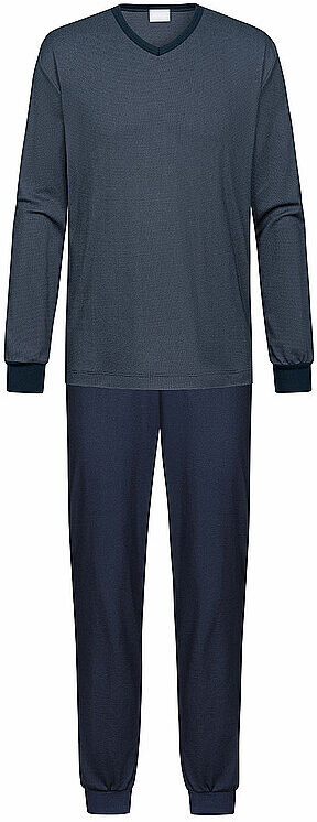MEY Pyjama yacht blue dunkelblau   56 56