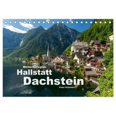 Welterberegion Hallstatt Dachstein (Tischkalender 2027 DIN A5 quer), CALVENDO Monatskalender